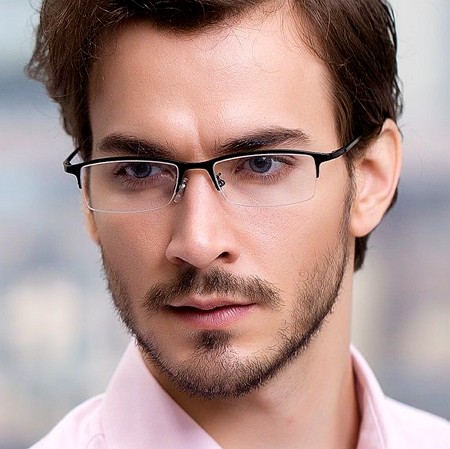 cermin mata half rim glasses