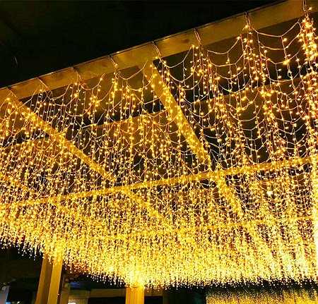 lampu raya led curtain light