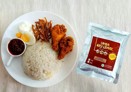 Nama viral sambal, sambal nasi lemak bangsudu.